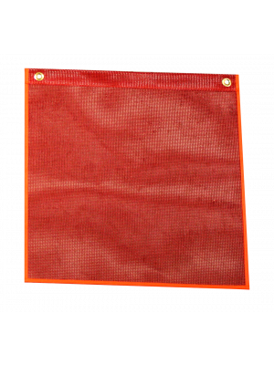 Mesh Safety Flag - Red (2 Brass Grommets)