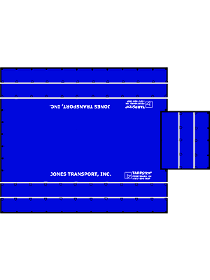 24' x 27' Lumber Tarp with End Flap