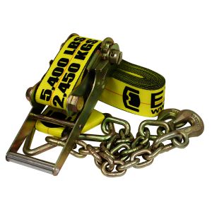 3"x30' Ratchet Strap with Chain Extensions