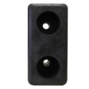 Rubber Dock Bumper - 3" Hole Spacing - 3" Wide x 6" Tall X 3-1/2" Thick