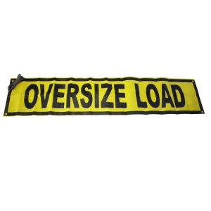 Oversize Load Banner with Rope - 18" x 84"