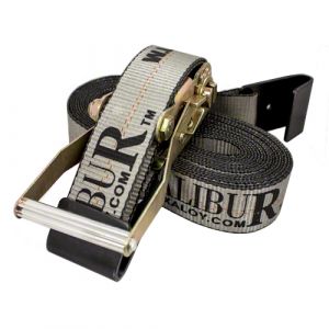 2"x30' Heavy Duty Ratchet Strap with Flat Hooks - Excalibur