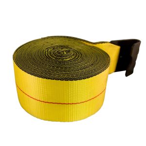 4"x40' Winch Strap with Flat Hook - Standard Yellow