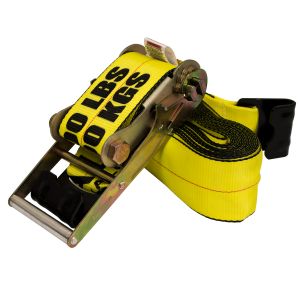 4"x30' Ratchet Strap with Flat Hooks