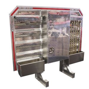 Cab Rack with Tray, Racks and Center Door 68"x80" 