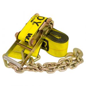4"x30' Ratchet Strap with Chain Extensions