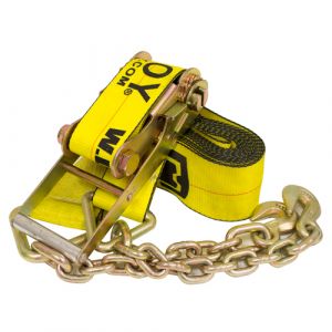 4"x30' Ratchet Strap with Chain Extensions