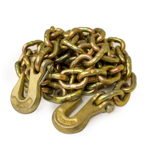 IMPORT Grade 70 Transport Chain with Grab Hooks - 3/8" x 20'