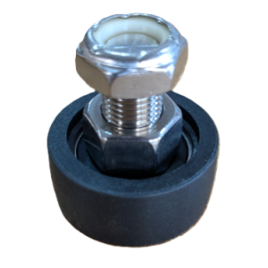 1.5" Wheel Assembly with Nut and Bolt