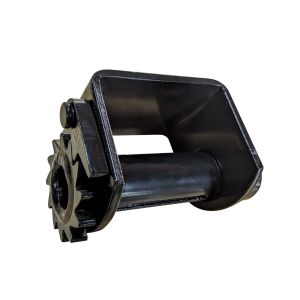 Trailer Winch - Weld-On Style - Low Profile - Black Powdercoat Finish