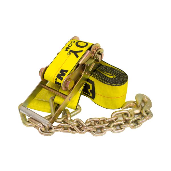 2 Ratchet Strap with Chain & Hooks