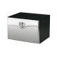 BAWER Black Toolbox with Stainless Single Door 18